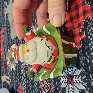 5 For 25.00/Santa Salt n Pepper Shakers euc